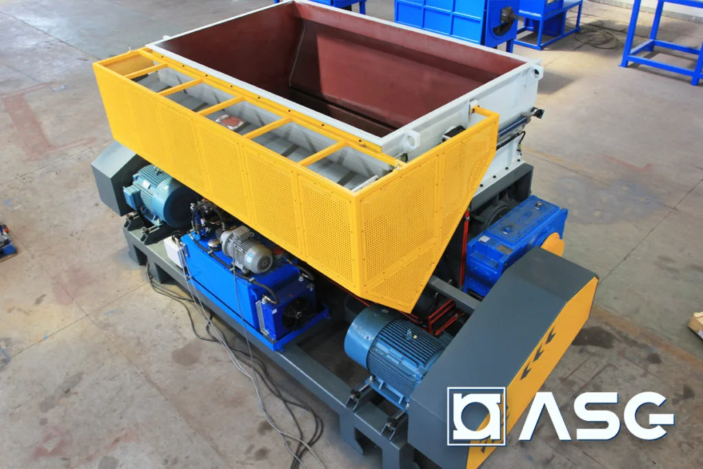 single-shaft plastic shredder - top view
